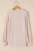 Corded Lantern Sleeve Top Ruffled Mini Skirt Two Piece Dress